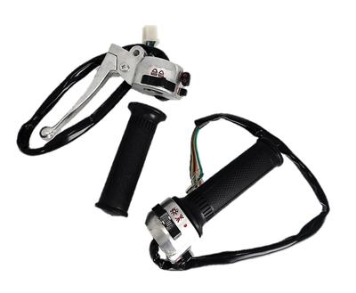 Левый и правый комплект переключателей на руль для Honda с универсальными запчастями вторичного рынка для ручек Monkey/Gorilla. Хонда.