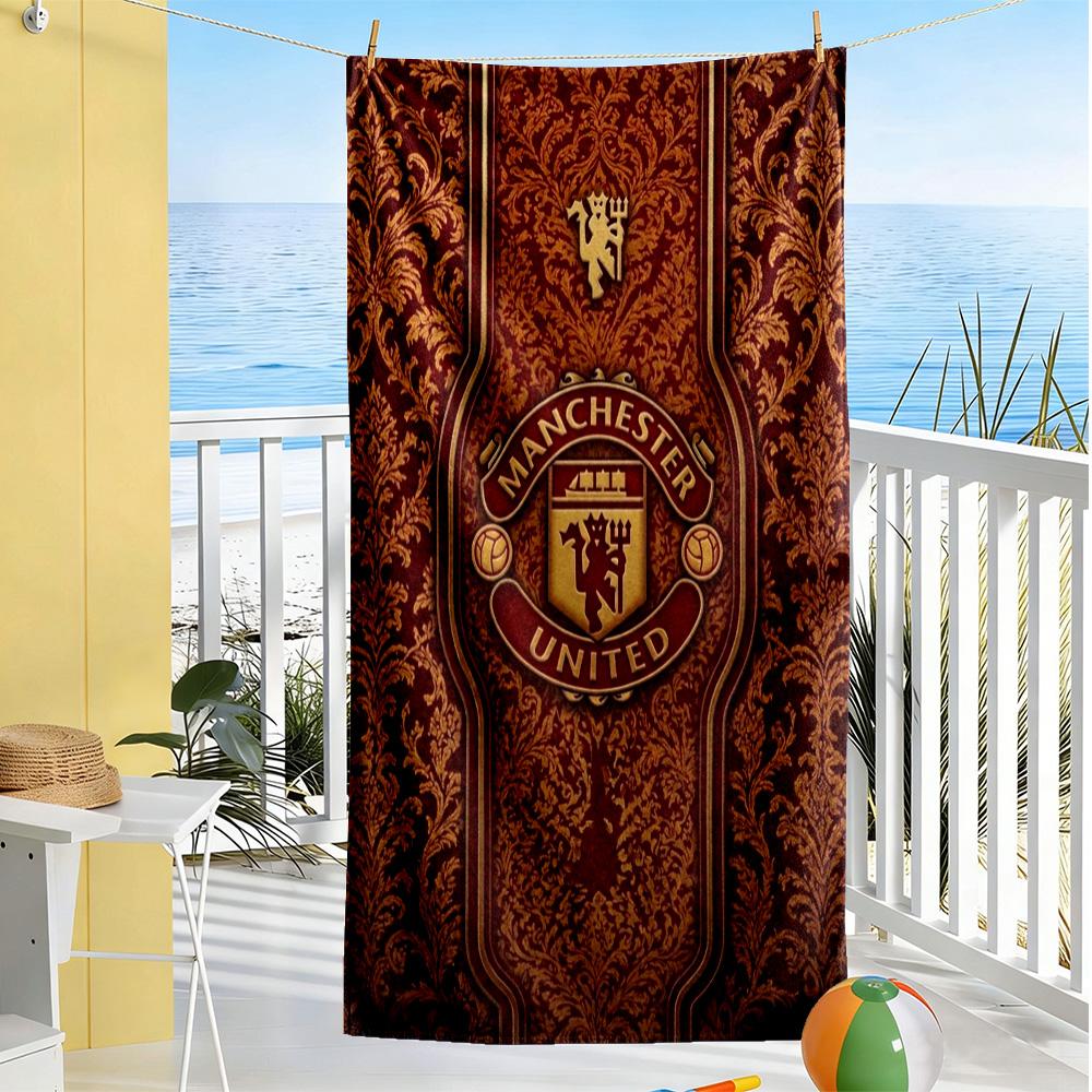 Manchester Beach Towel Super Soft & Absorbent Comfortable Lightweight Suitable for Sports, Travel, Swimming, Yoga, Bathroom, Beach, And Pool