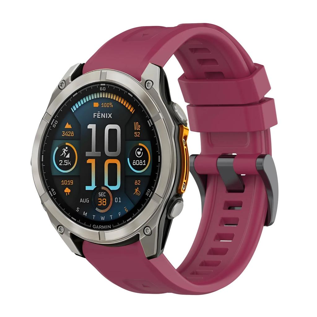 26мм 22мм 20мм Быстросъемный ремешок для Garmin Tactix 8/Fenix 8 51мм 47мм/7X 6X Pro Силиконовый браслет для Garmin Enduro 3/instinct 2X