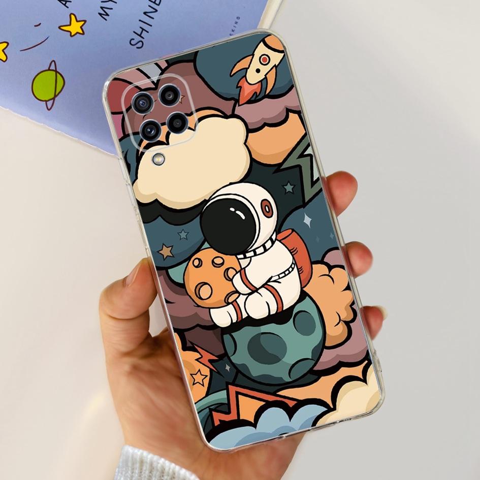 Чехол для Samsung M32 Чехол Galaxy M32 SM-M325F Милый Модный Цветок Мультяшный Мягкие Чехлы Для Samsung M22 F22 M52 5G SM-M526B Бампер