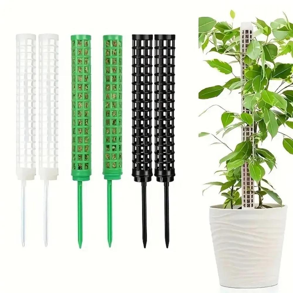 2pcs Quality Flower Vines Climbing Plant Support Trellis Hollow Plastic Water Moss Column Pole Gardening Tool Plant Stakes Plant