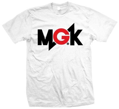 Подробная информация о модной футболке унисекс с логотипом Machine Gun Kelly Music Mgk, белая