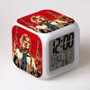 Western John Client Alarm Clock Student Small Gifts Color-changing Colorful Alarm Clock Square Clock