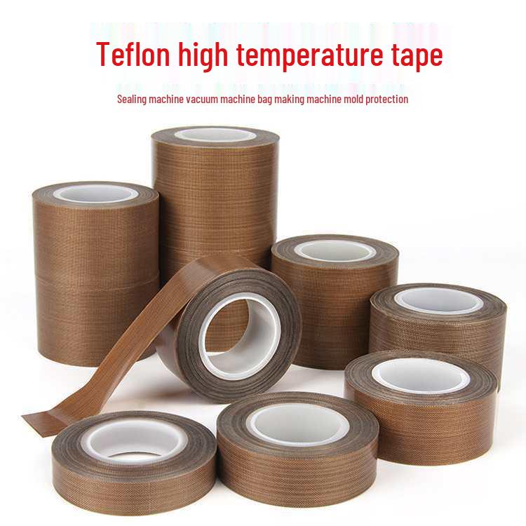 High Temperature Resistant Teflon Tape - Anti-Static, Heat Insulating, Non-Stick Adhesive for Sealing Machines
