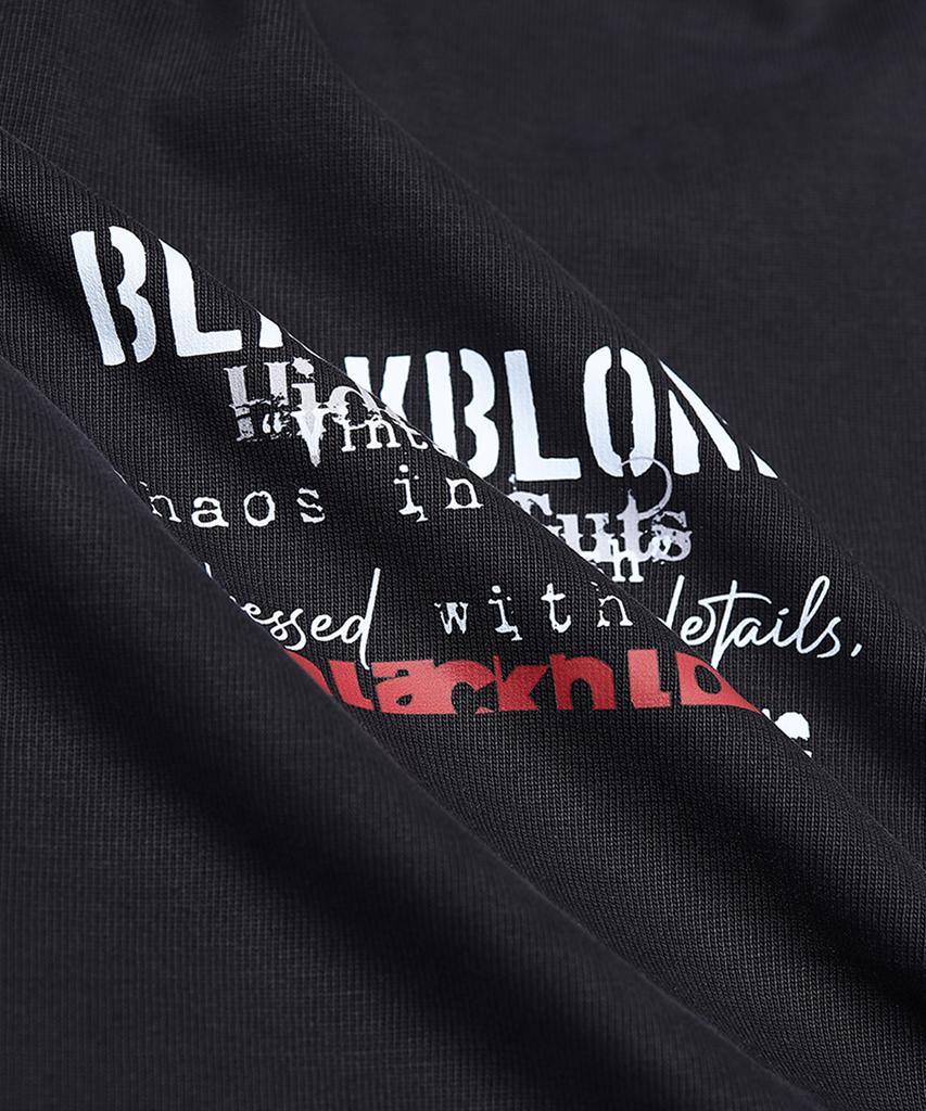 BLACKBLOND Vividi Vintage Clash Pigment Short Sleeve T-Shirt (Vintage Black)
