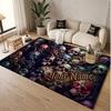 Skull Gothic Theme Soft Crystal Velvet Rug Custom Name & Text Print Non Slip Floor Rug for Bedroom Living Room