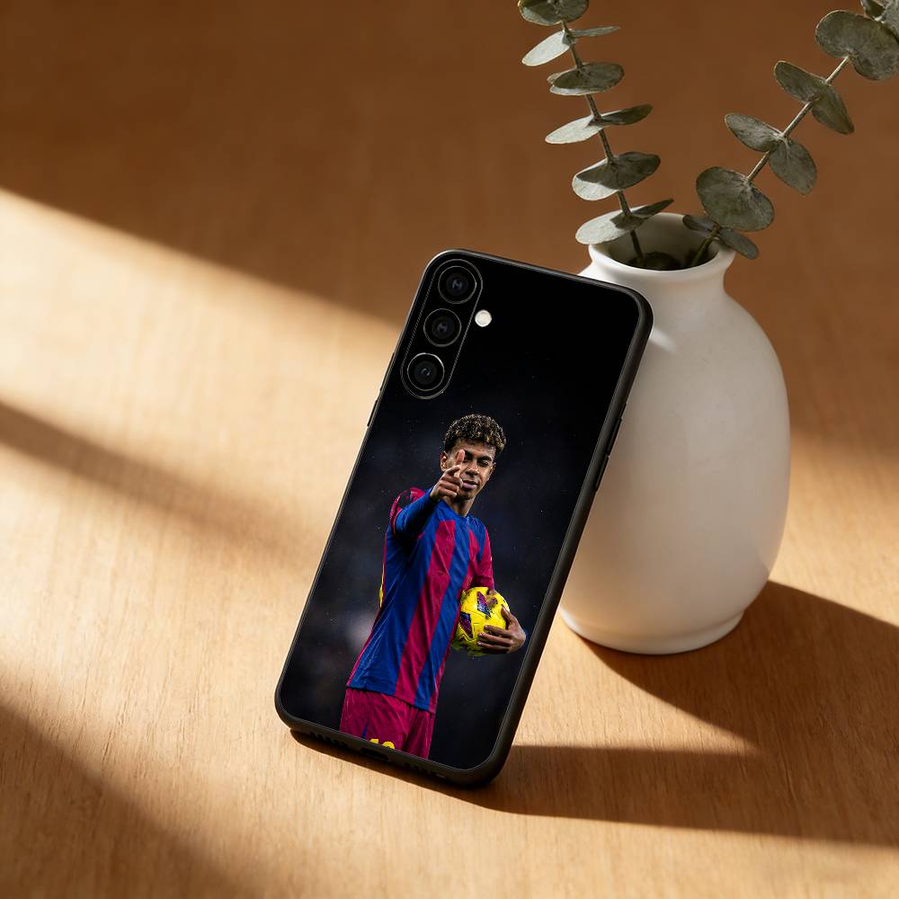 Чехол для телефона с изображением футболиста L-Lamine Y-Yamal 19 для Samsung Galaxy A20,21s,22,31,32,52,53,72,73,80,91, мягкий черный