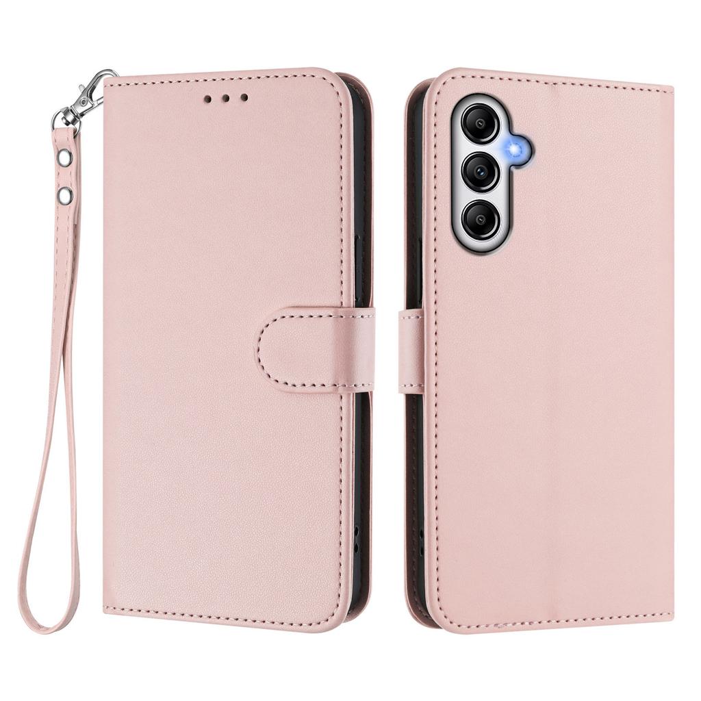 For Samsung Galaxy A35 5G Leather Case Wallet Stand Phone Cover with Wrist Strap