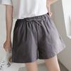 Women Shorts Elastic Waist Adjustable Drawstring Casual Shorts with Pockets Wide Leg