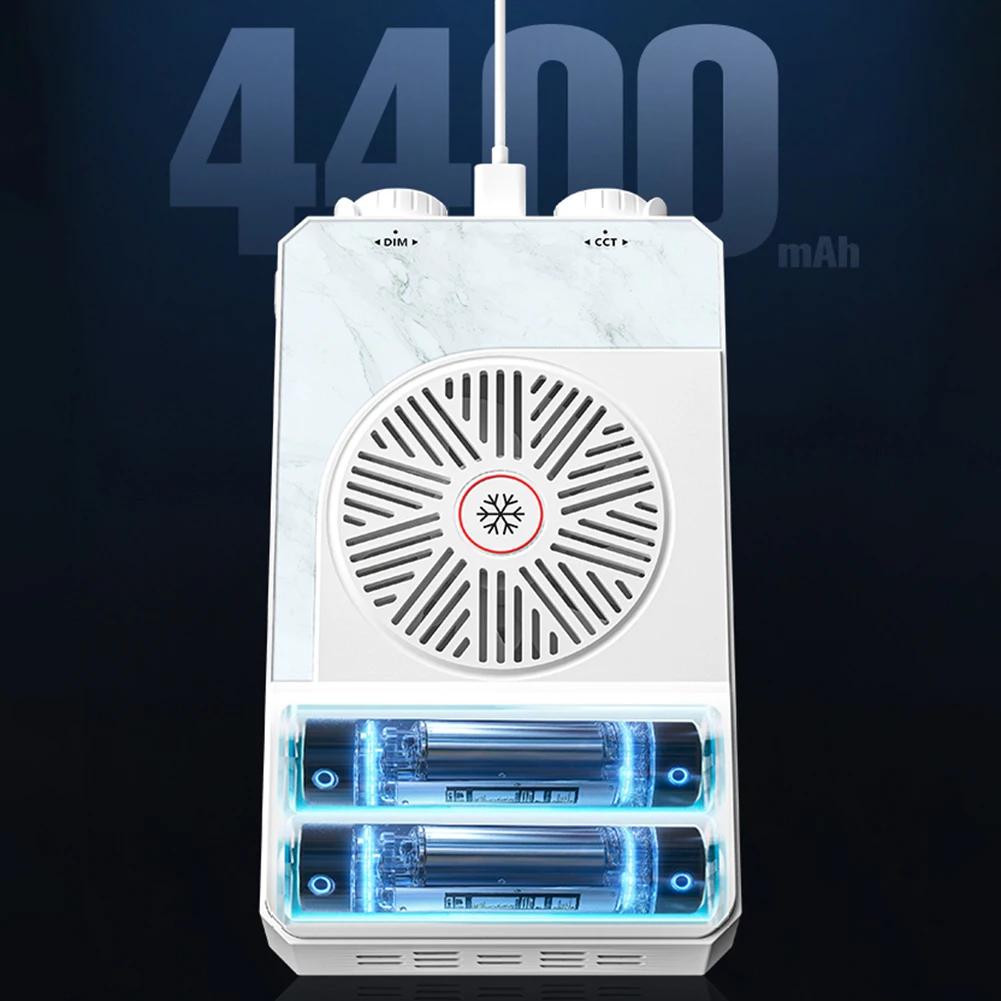 Светодиодный свет для камеры 40 Вт 2800K-9000K Ручной заполняющий свет 4400 мАч Перезаряжаемое фотоосвещение для фотографии
