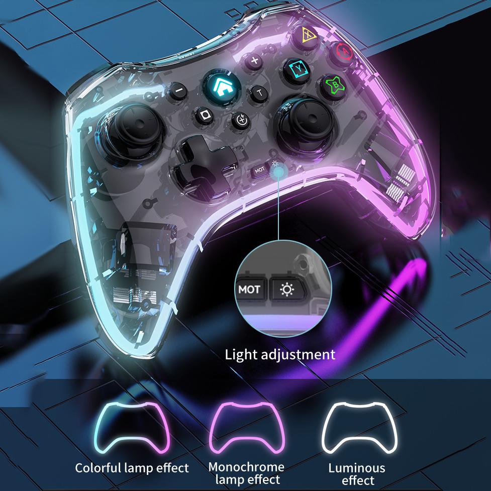 Геймпады для видеоигр, беспроводной контроллер RGB Pro, совместимый с Nintendo Switch/Switch Lite/Switch OLED/Android/IOS/Windows PC/Mobile