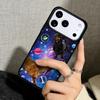 Чехол Case для iPhone 17 Air 16 Pro Max 15 Plus 11 13 Mini 14 12 Задняя крышка телефона Скейтбордист Собака В космосе