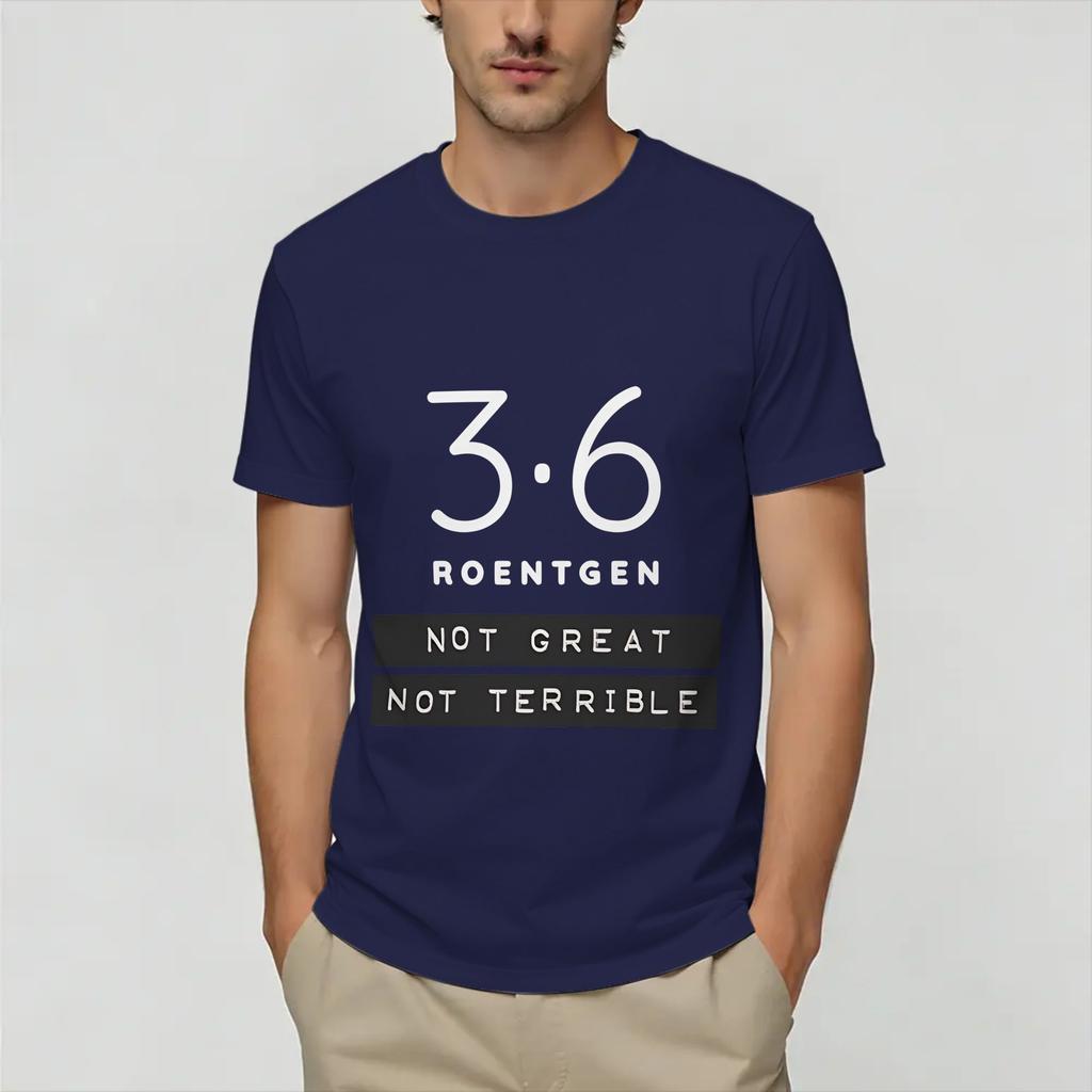 Chernobyl 36 Roentgen Unisexs T Shirts Funny Tees Short Sleeve Round Neck TShirts Cotton Graphic Printed Clothing