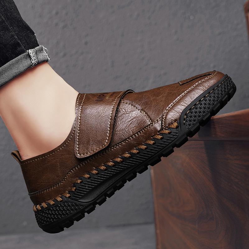 Fashion Luxury Brand Leather Men Casual Shoes Handmade Soft Leather Loafers Breathable Driving Shoes Moccasins Sneakers Big Size 46