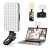 Minifocus Selfie Light, 60 LED 2200mAh Rechargeable Cell Phone Fill Light 7 Modes, 10-Level Brightness, Portable Clip On Light