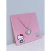 [Bliss Gold] Серебряное колье-цепочка с сердцем Hello Kitty 37,5 см B-Nbl9011