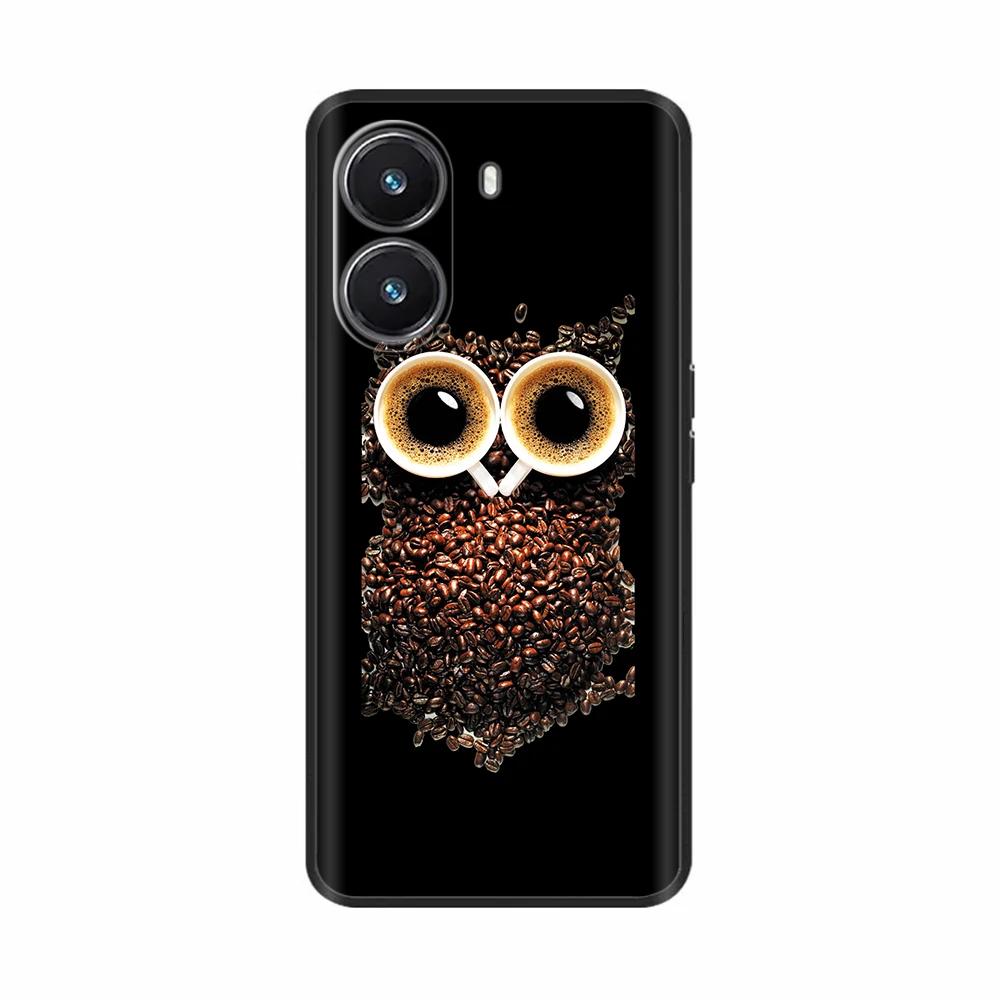 For Redmi Turbo4 Luxury Painted Black Silicone Case Soft Shockproof Cover For Redmi Turbo 4 Bumper Patterned Design Phone Cover