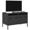 VidaXL TV Cabinet Black 68x39x43.5 Cm Cold-rolled Steel, TV Stand, TV Sideboard, Hi-fi Cabinet, TV Bench, Metal Cabinet, 851232
