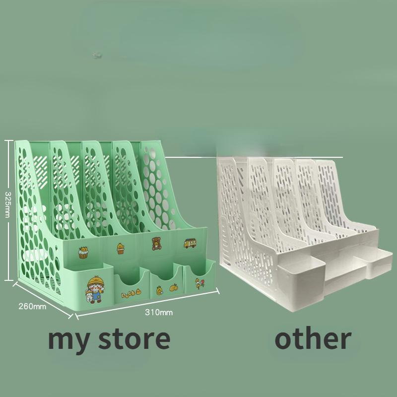 Настольная колонка для файлов, косая вставка, ящик для хранения, держатель для документов, держатель для ручек, пластиковый ящик для хранения, органайзер, декор стола, офиса