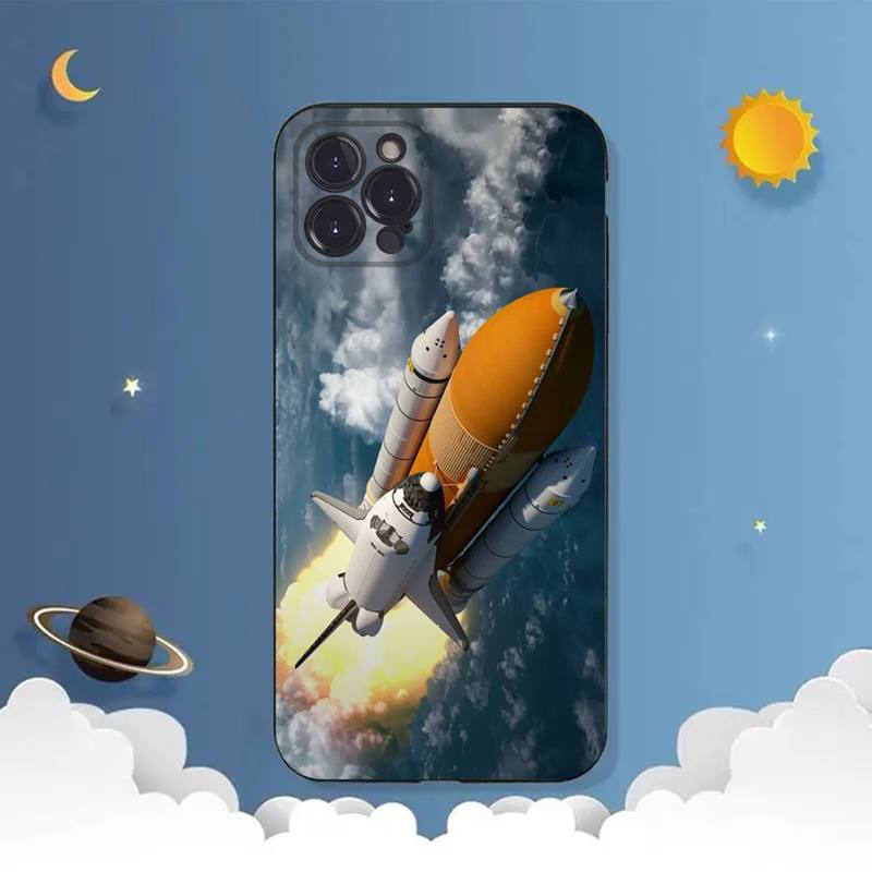 Чехол для телефона «Космическая ракета» для iPhone Samsung Galaxy Redmi Xiaomi Oppo OnePlus Note SA 7 8 9 10 11 12 13 14 20 21 22 23 53 54 Pro Max Ultra TPU Soft
