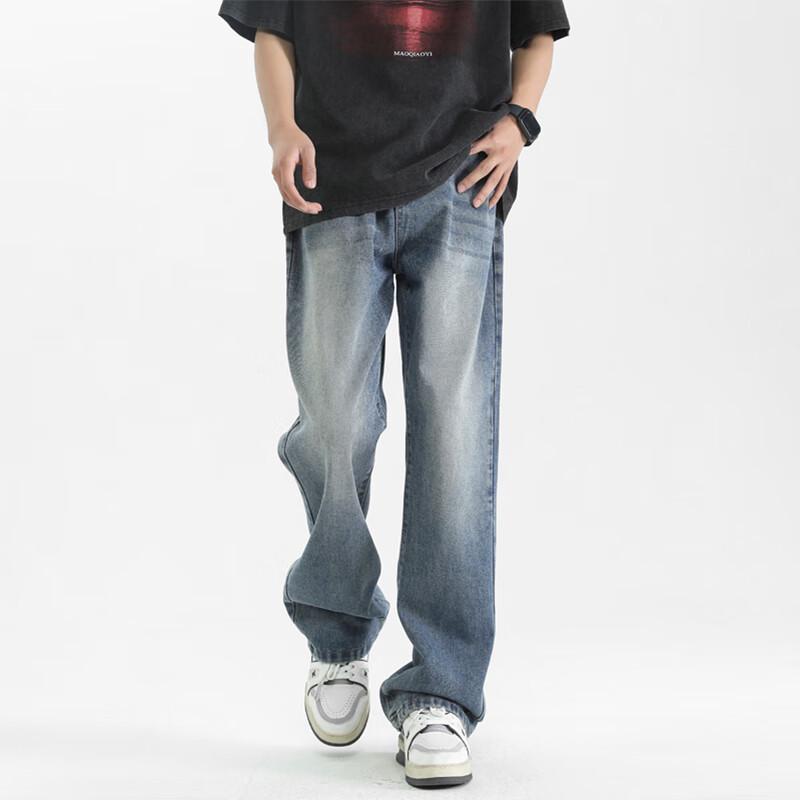 Мужские джинсы Чутанг с градиентной стиркой буткат