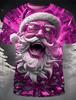 Christmas Santa Holiday Shirt 3D Printed Hot Christmas Short Sleeve Party Men's Tops Rave Printed Casual Fashion Menswear