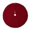 Knit Christmas Tree Skirt, Cable Knit Tree Skirt, Rustic Tree Skirt Decoration, Suitable For Christmas Trees, Foldable And Reusable