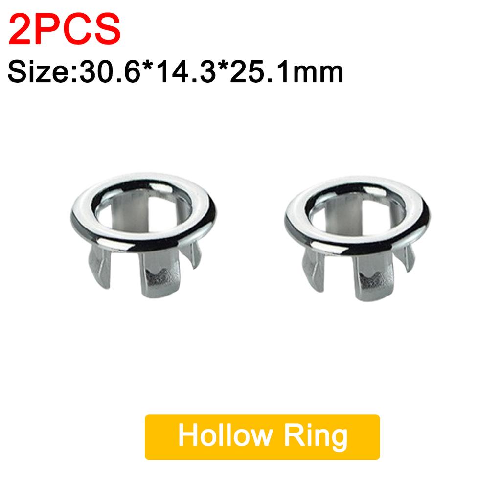 2/4 шт., круглая крышка для раковины, кран для раковины, отделка отверстий, полое кольцо для раковины, украшение для кухни, ванной комнаты, принадлежности