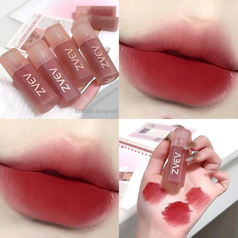 Velvet Lip Glaze Matte Mist Face Lip Mud Waterproof Lipstick Non-stick Cup Moisturizing and Hydrating Natural Whitening Lip Balm Lasting Set Makeup