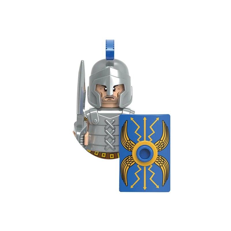 Medieval Figures Building Blocks Ancient Roman Soldiers Western Knights Warriors Gladiator Archer Castle War Bricks Kids Toys