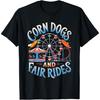 Corn Dogs And Fair Rides Carousel Country Fair Carnival Fair T-Shirt