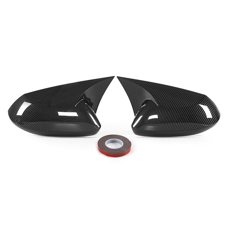 Рифмированный чехол для зеркала заднего вида, крышка из АБС-пластика, карбоновый корпус, волокно, ремонтная сторона для Toyota Corolla, седан, хэтчбек
