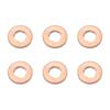6Pcs Lower Fuel Injector Gasket Ring 924867 For BMW 1 2 3 4 5 Series Replacement