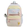 Student's Large Capacity Schoolbag Color Block Women's Backpack