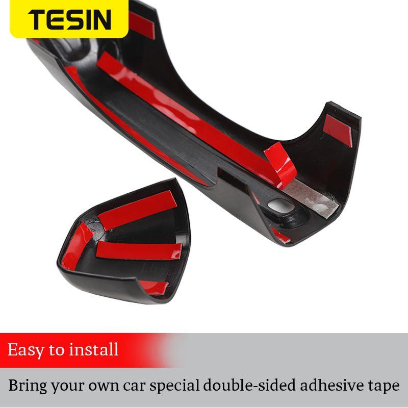 TESIN For Jeep Wrangler JL 2018+ Car Exterior Side Door Handle Tailgate Handle Decoration Cover Stickers For Jeep Wrangler