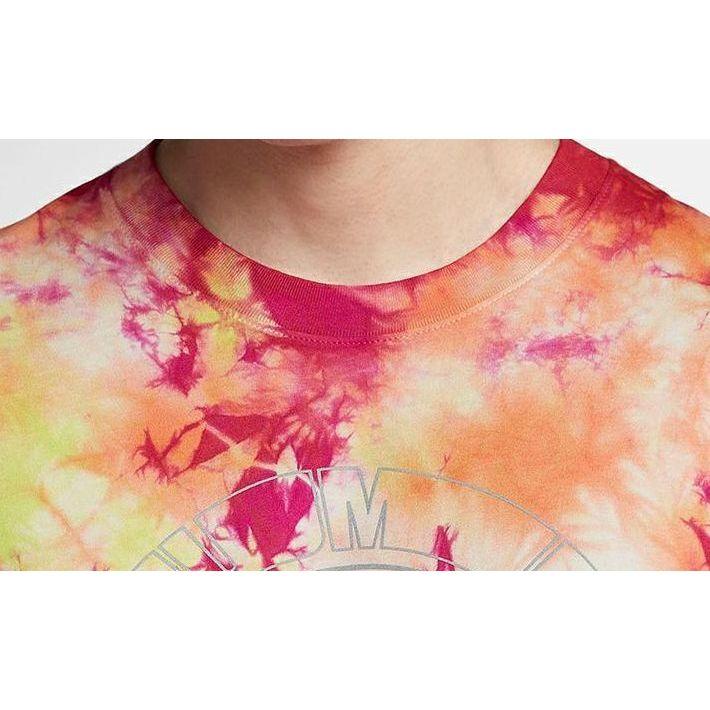 Nike Футболка с круглым вырезом и принтом в виде букв Tie-Dye, мужская, желтая, CD9661-336