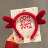 Christmas Headband Christmas Antler Hairpin Ladies Headdress Holiday Decoration Gift Big Bow Headband Christmas Headdress