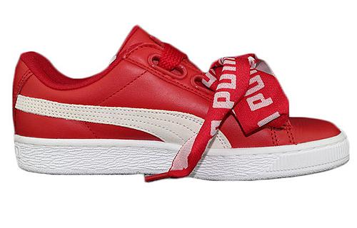 Women's Sneakers Puma Wmns Basket Heart DE 'Toreador White'