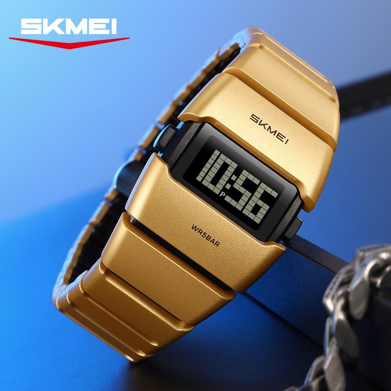SKMEI 2710 New Sport Unique Dial Design Men's Electronic Watch Waterproof Luminous Timing Classic Digital Watch Reloj Hombre