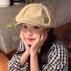 Retro forward hat children versatile painter beret showing face little newsboy cap cotton breathable sunshade
