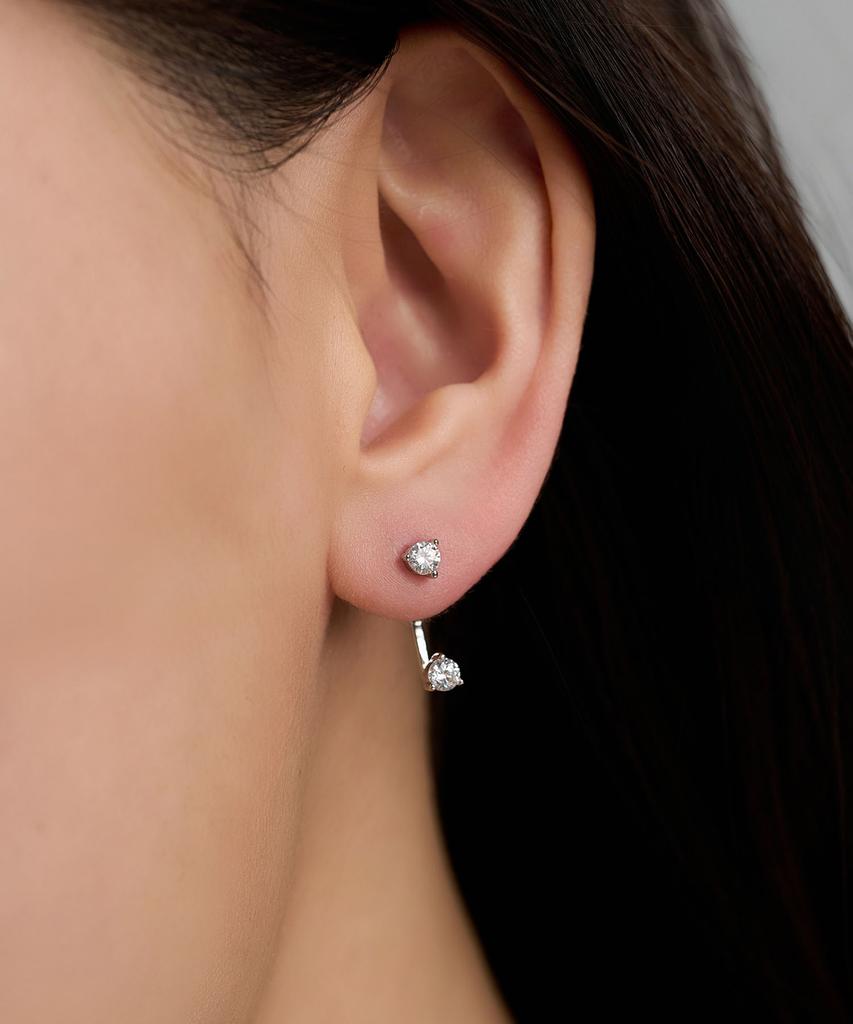 Серьги-булавки Lloyd Silver 925 с двумя фианитами, двусторонние Lles26203S