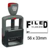 Printtoo Heavy Duty Dater Stamp With Filed By Text Self Inking Document Date Rubber