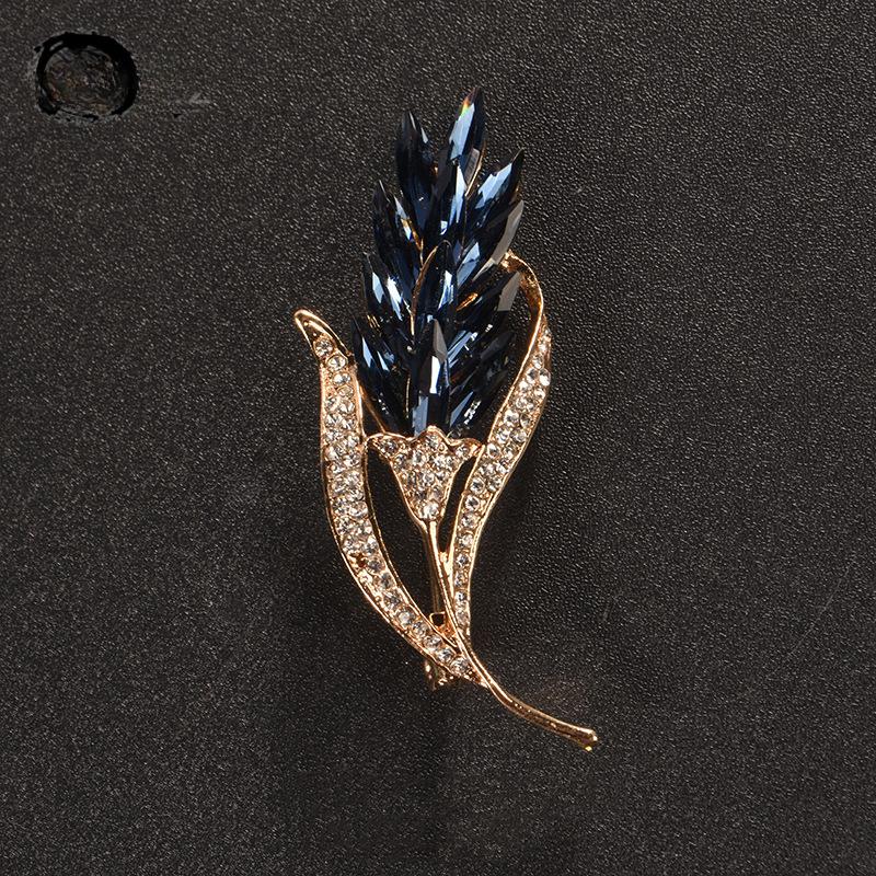 Brooch Women's Accessories Rhinestone Pin Matte Gold Imitation Bead Brooch Korean Version Accessories Shawl Cardigan Silk Scarf Buckle Neckpin