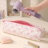 Flower Pattern Hair Dryer Storage Bag Sweet Cosmetic Bag  Beauty Tools Organization