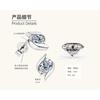 Silvere Glam Light Luxury And High-end Moissanite Stud Earrings, Niche Design, Lightning Model S925 Sterling Silver