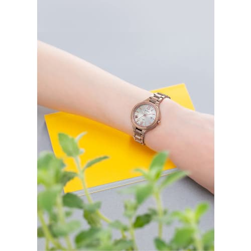 Casio Sheen Radio Controlled Solar Watch, Titanium Series SHW-7000TCG-4AJF, Women's Gold