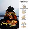 1pc 2Pac Hip Hop Blanket Soft Lightweight All Season Multi Purpose Throw for Sofa, Bed, Office & Picnics, French Style with Iconic Album Art & Quotes