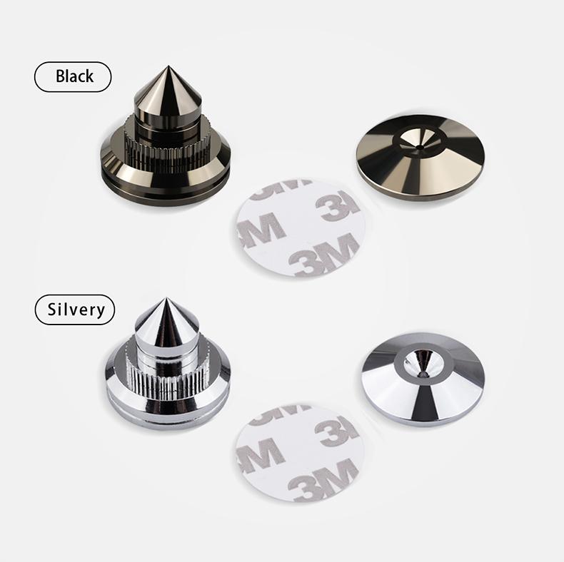 Xiaomi Pure Copper Silver Speaker Spikes M2826 Thread 3027mm Shockproof Isolation Feet Pad Cone Floor Foot Nails for HiFi Floor