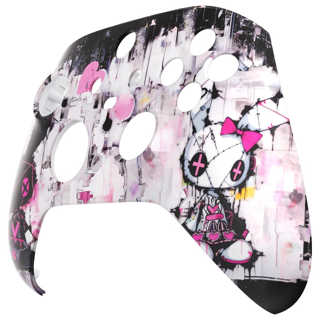 custom faceplate shell for Xbox Series featuring a cute design and soft touch front housing for Xbox Series and Xbox Core consoles not Punk