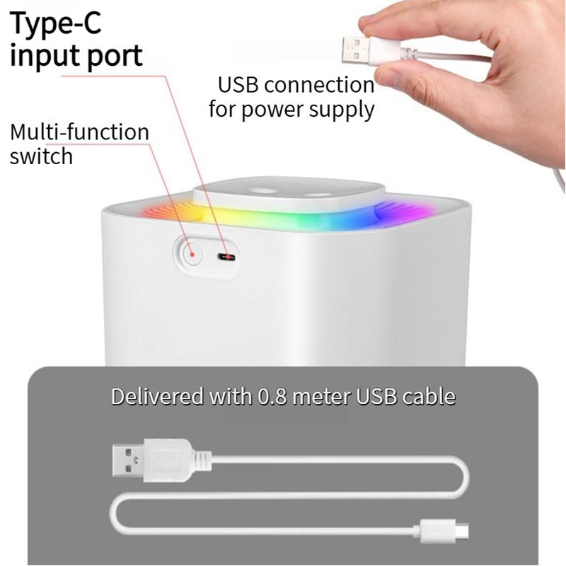 New 3.3L Large Capacity Quiet Humidifier for Home Bedroom Air Hydration Aromatherapy Diffuser with 8H Timer and Light